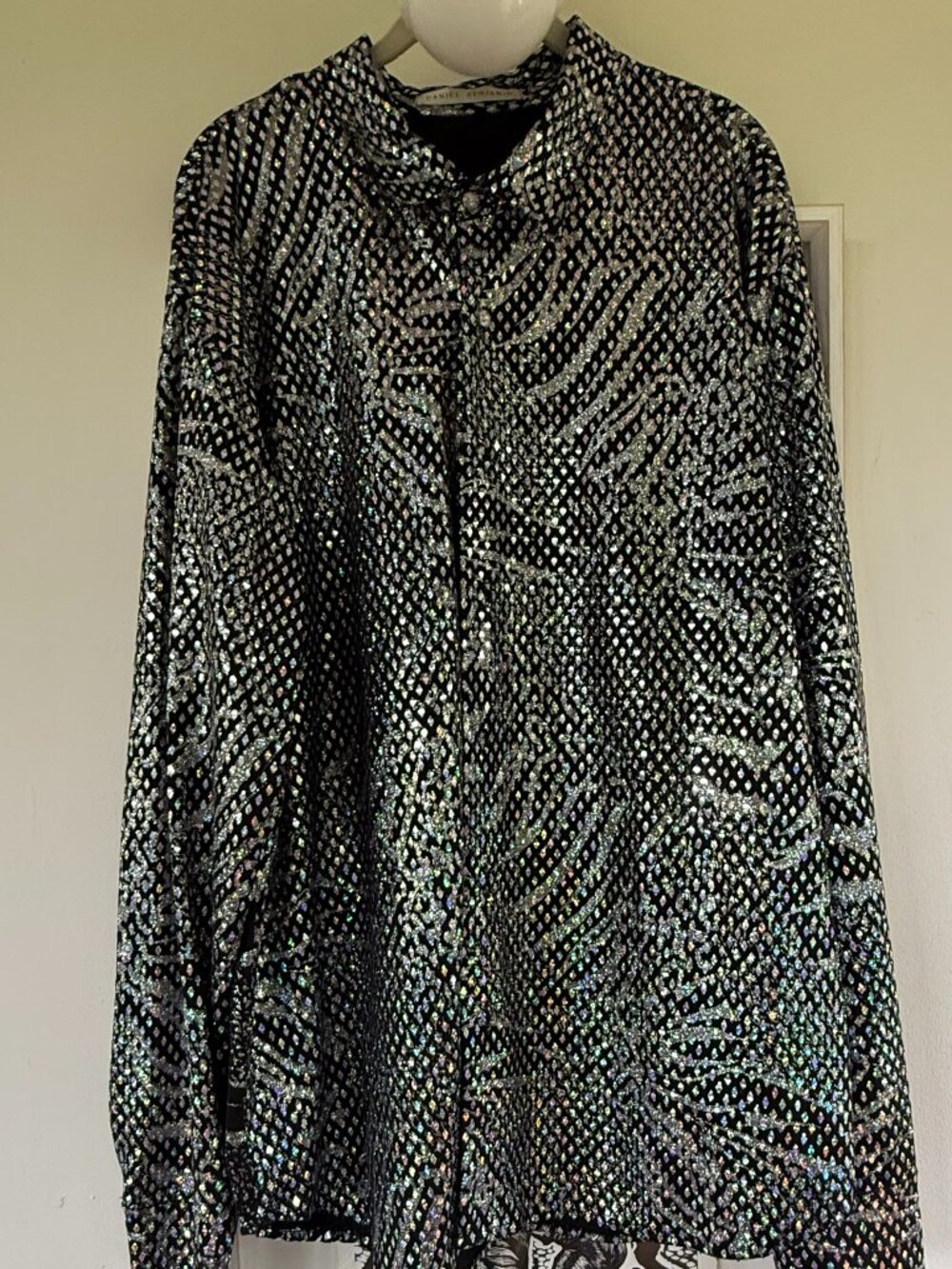 Daniel Benjamin Holographic Party Shirt